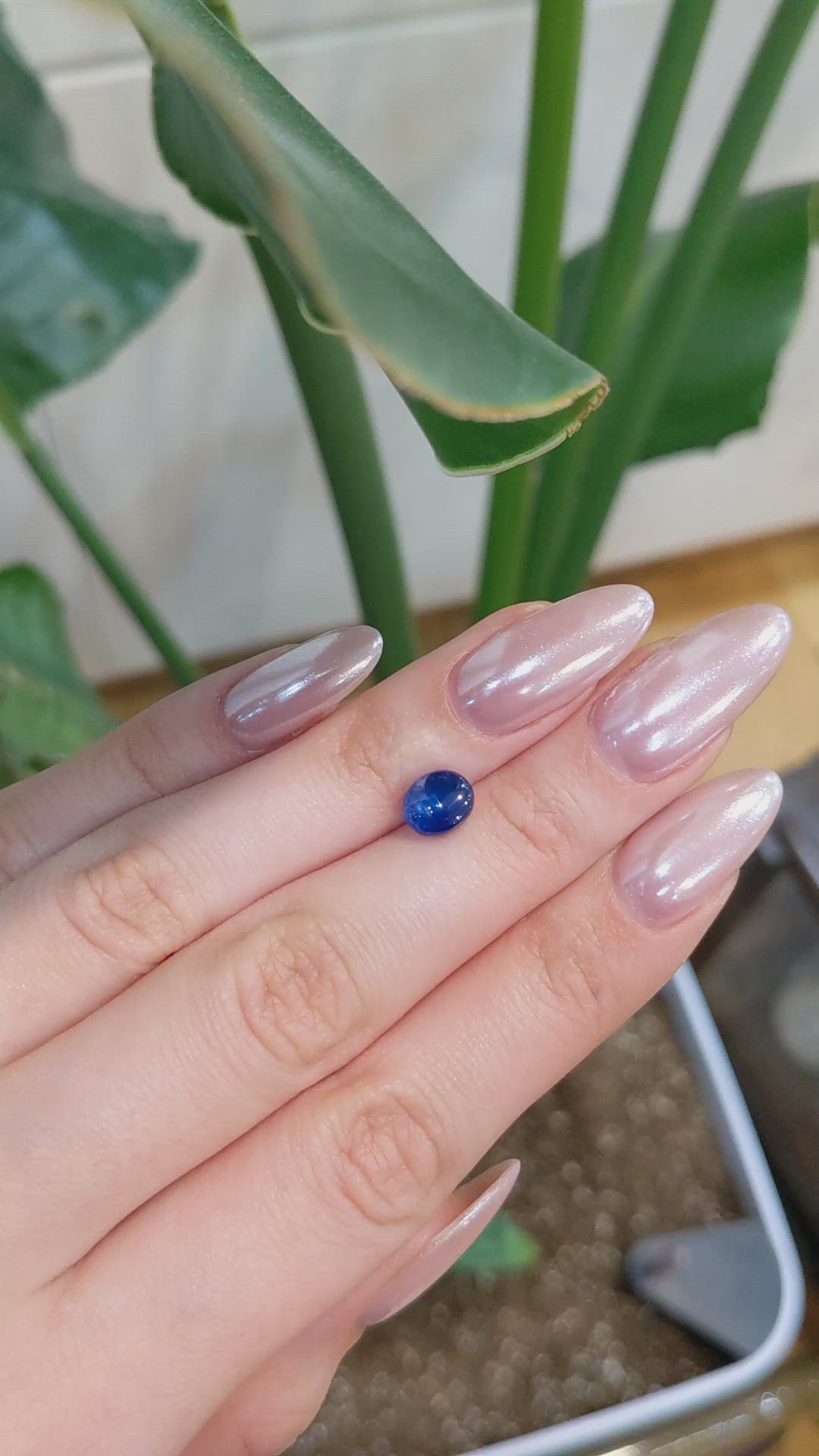 2.50 Ct. Blue Star Sapphire from Burma (Myanmar) Size Video