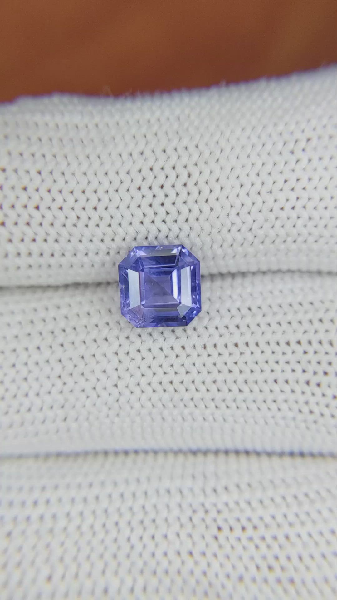 2.18 Ct. Violet Sapphire from Ceylon (Sri Lanka) Size Video