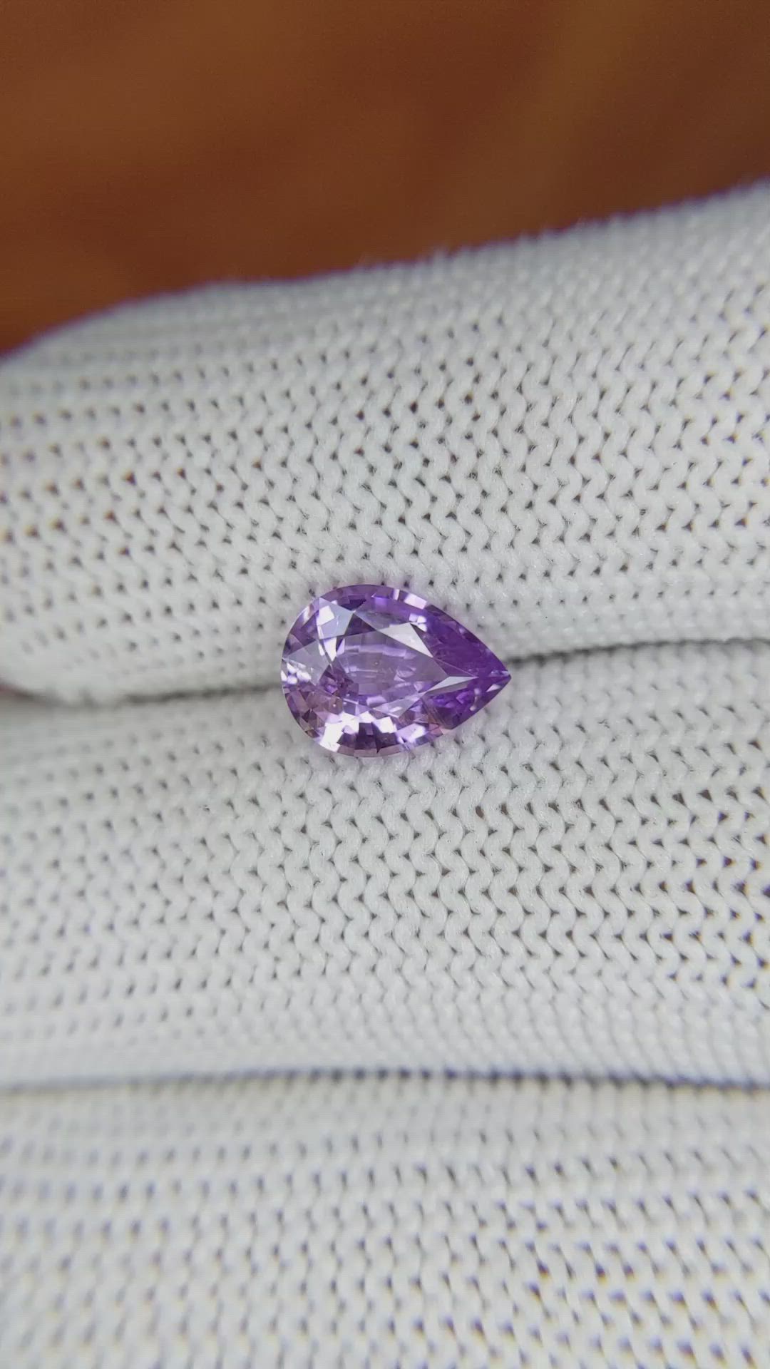 1.73 Ct. Purple Sapphire from Ceylon (Sri Lanka) Size Video