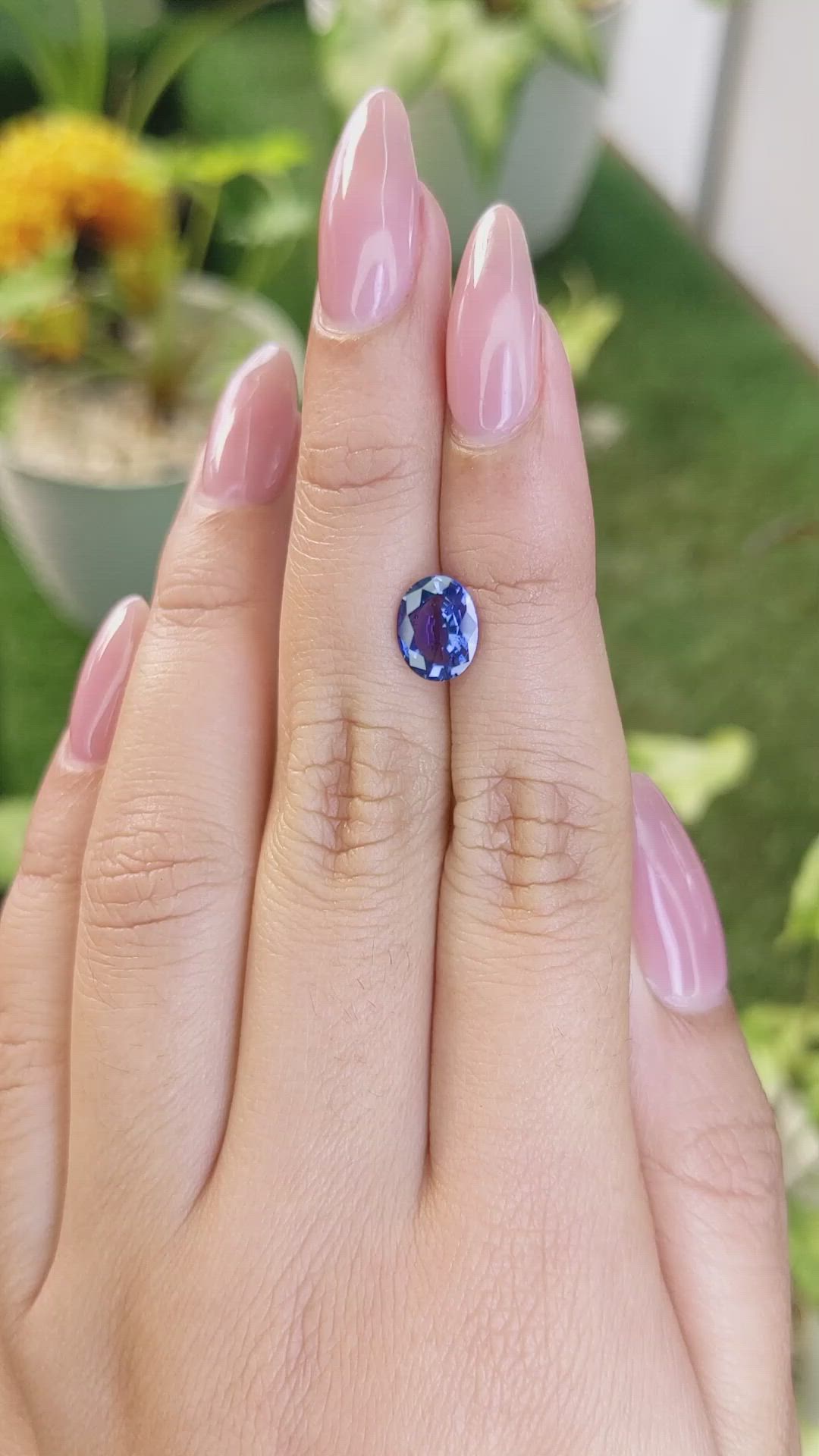 1.84 Ct. Blue Sapphire from Ceylon (Sri Lanka) Size Video