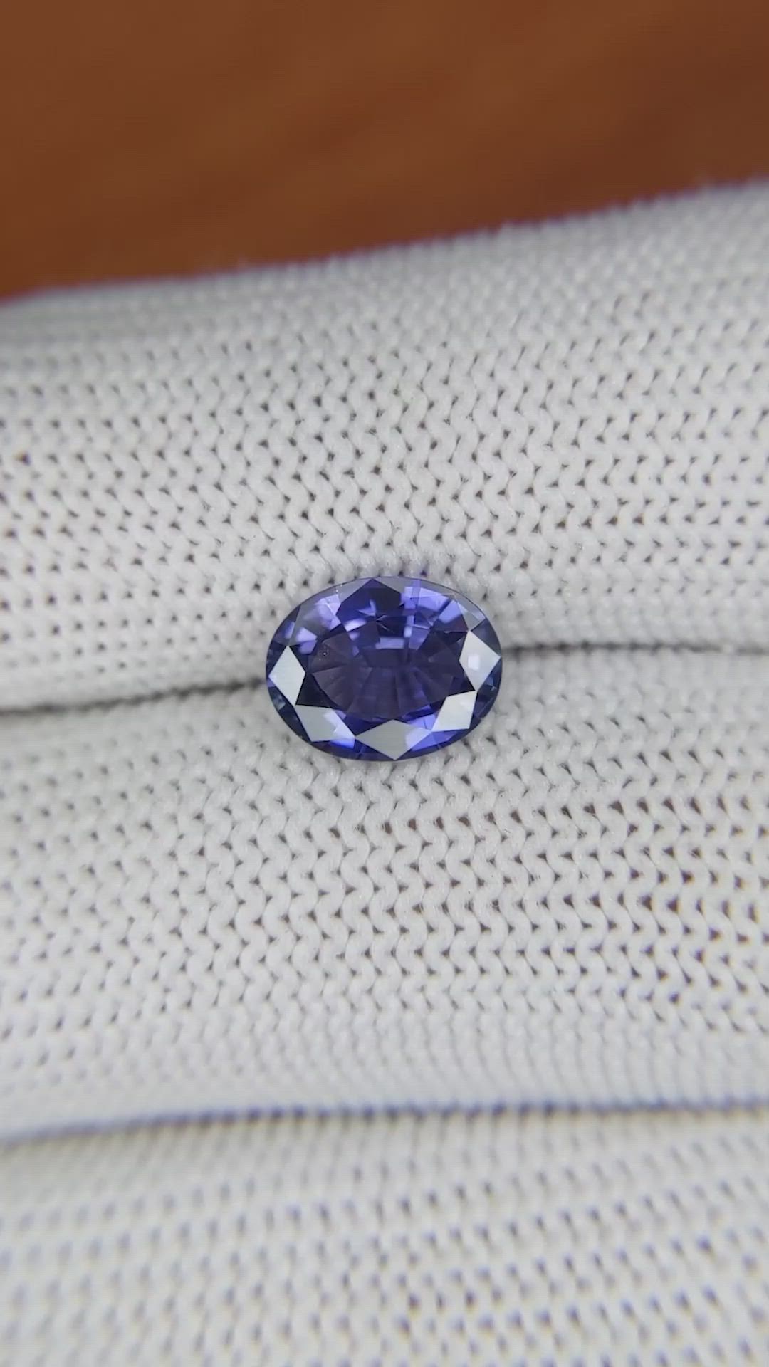 1.84 Ct. Blue Sapphire from Ceylon (Sri Lanka) Size Video