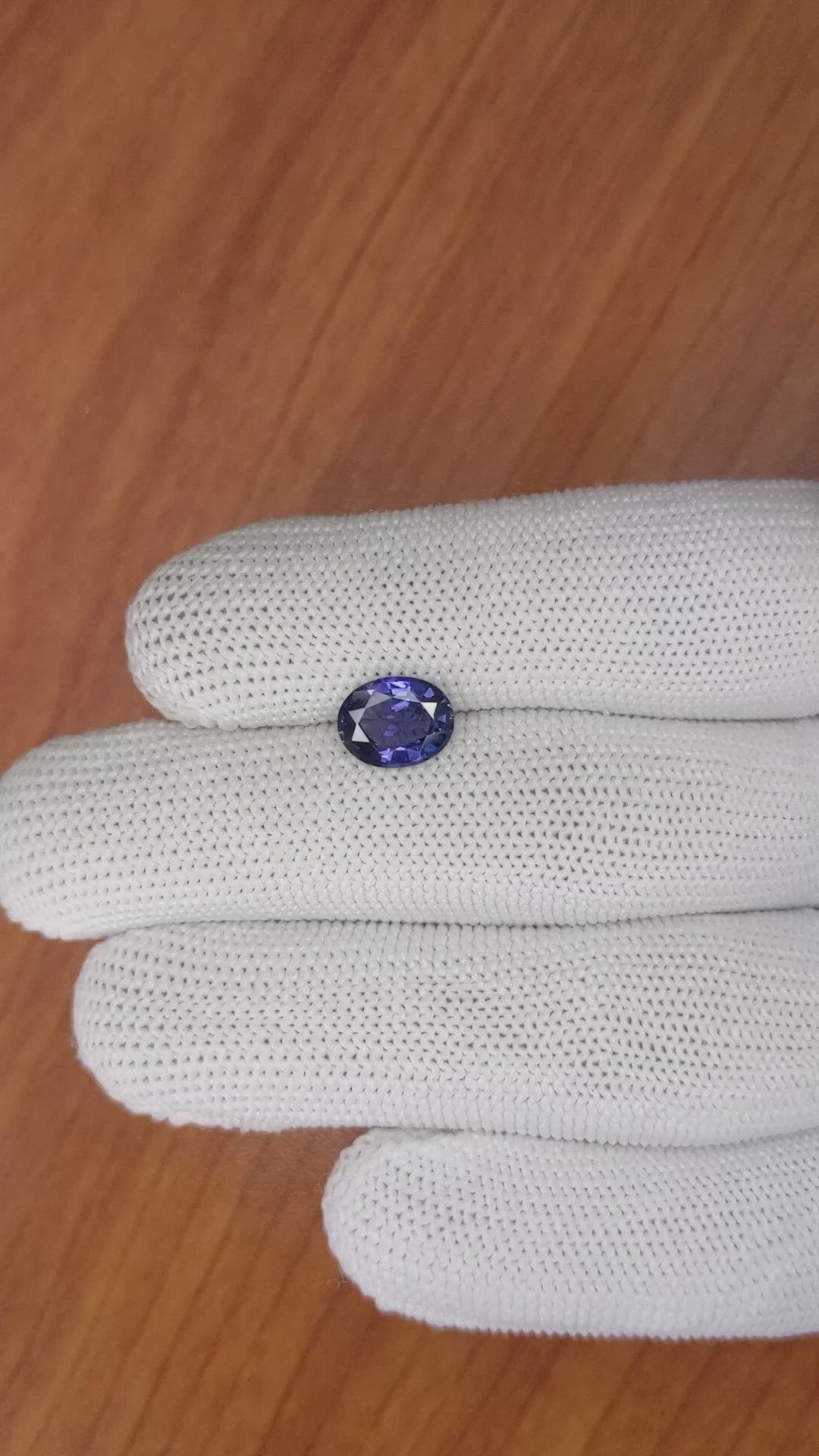 1.84 Ct. Blue Sapphire from Ceylon (Sri Lanka) Size Video