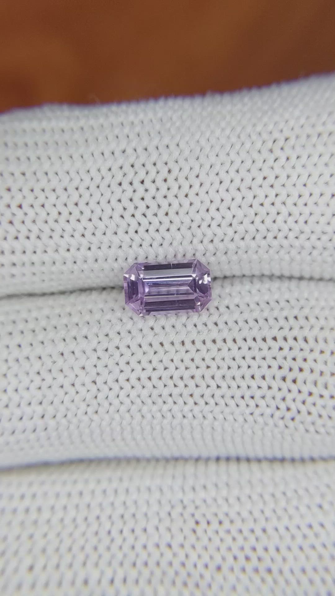 1.30 Ct. Purple Sapphire from Ceylon (Sri Lanka) Size Video