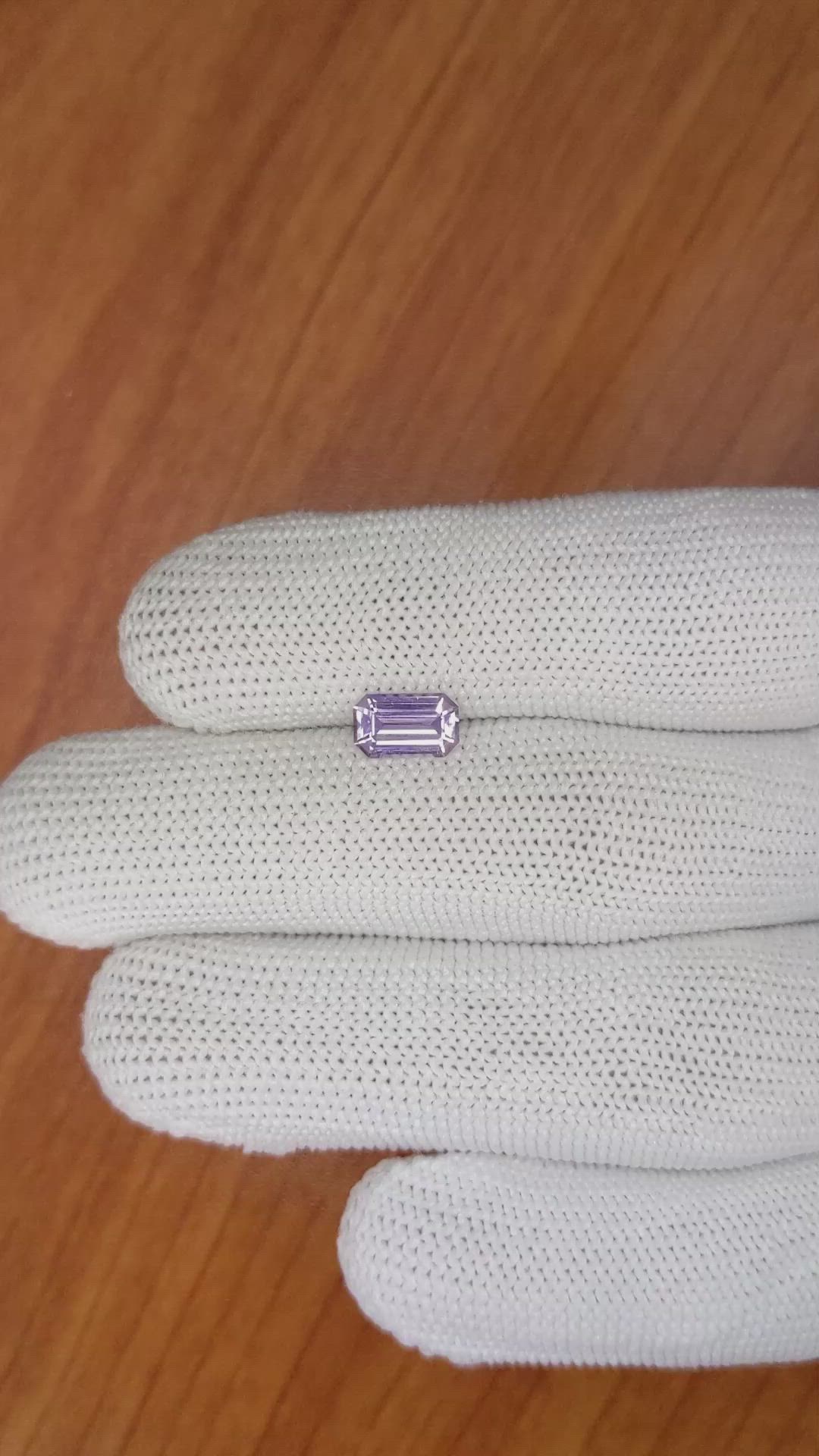 1.30 Ct. Purple Sapphire from Ceylon (Sri Lanka) Size Video