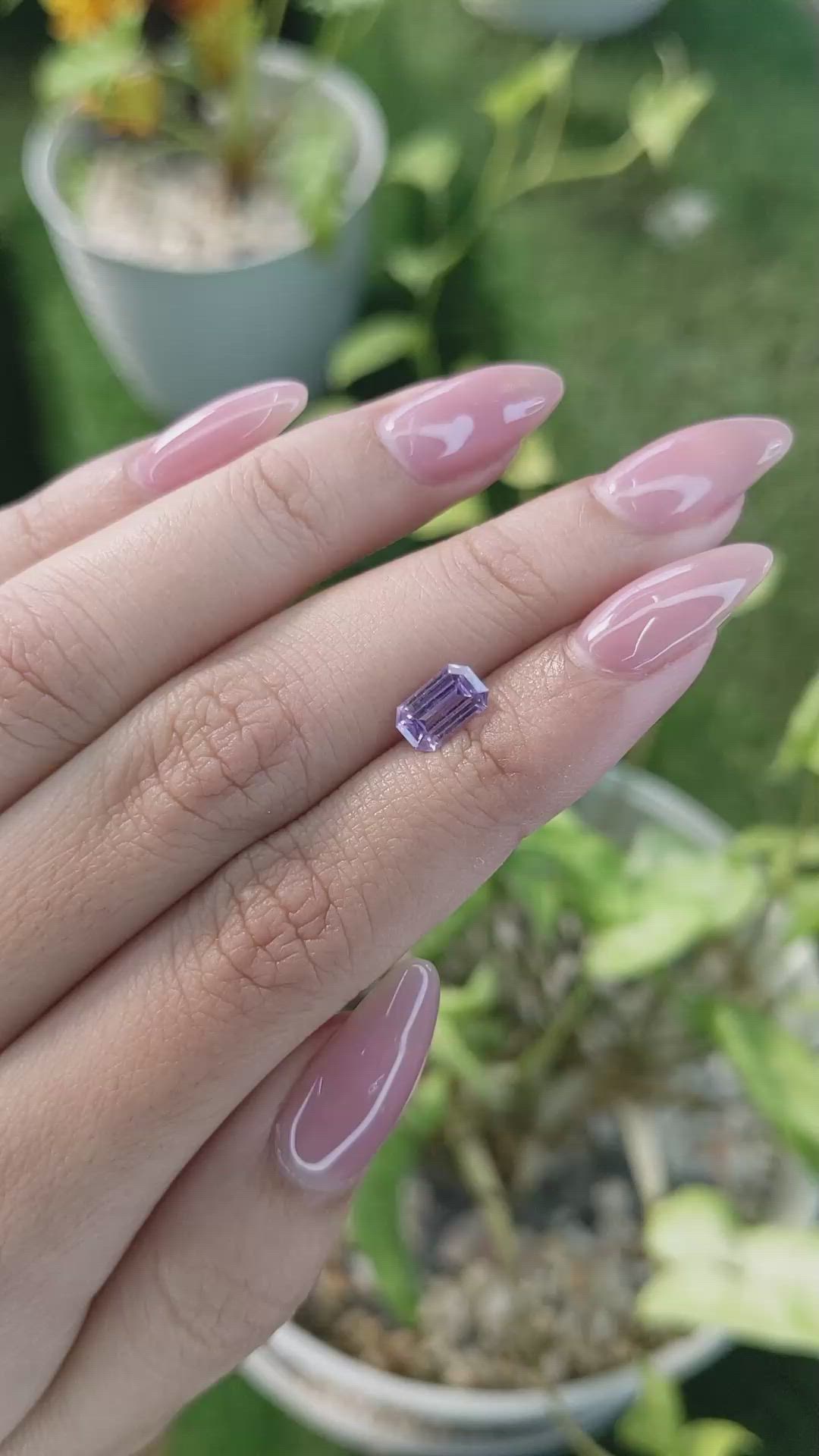 1.30 Ct. Purple Sapphire from Ceylon (Sri Lanka) Size Video