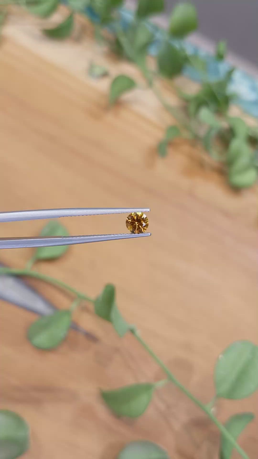 0.67 Ct. Orange Sapphire from Montana Size Video