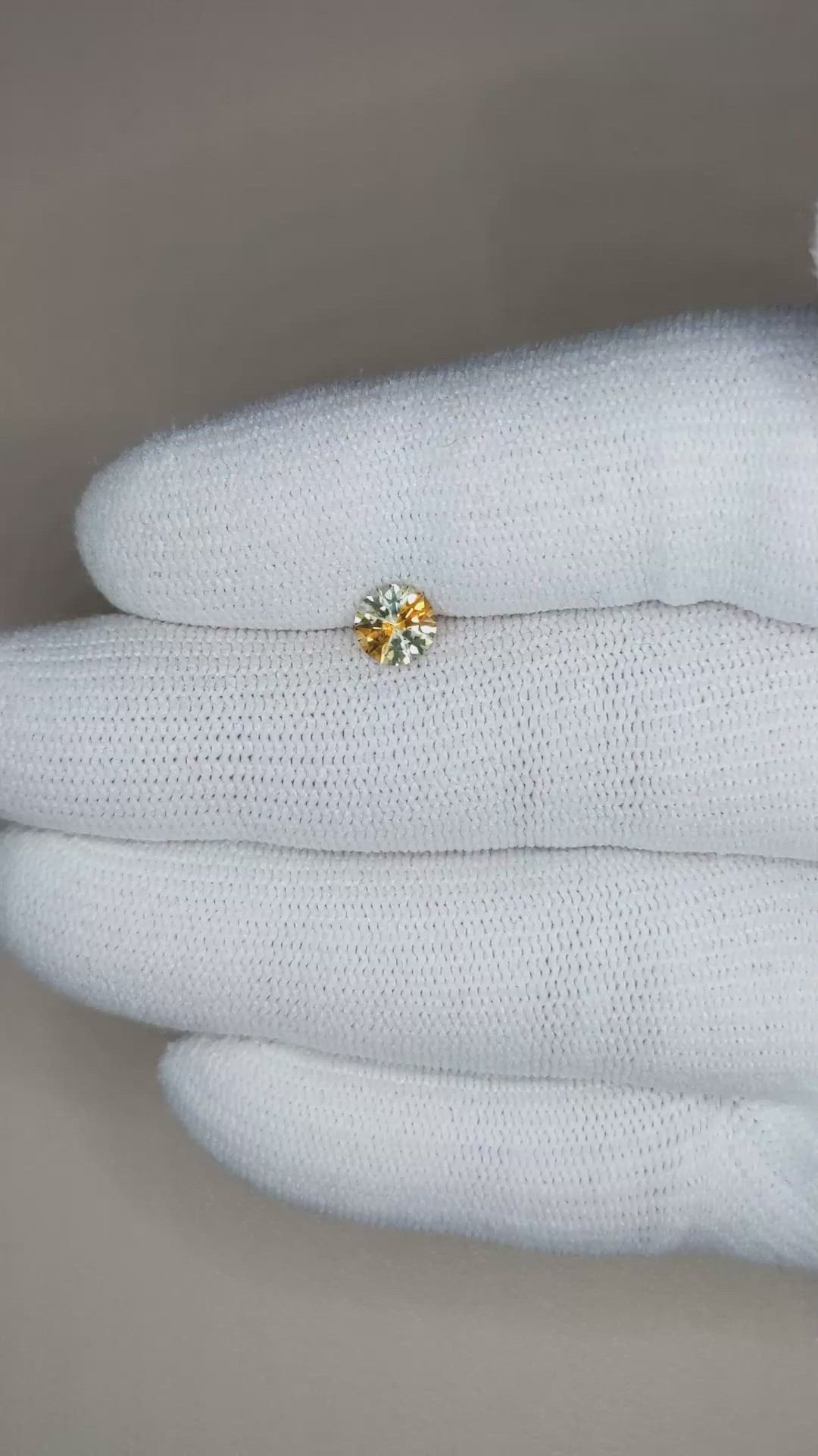 0.78 Ct. Bi Color Sapphire from Montana Size Video