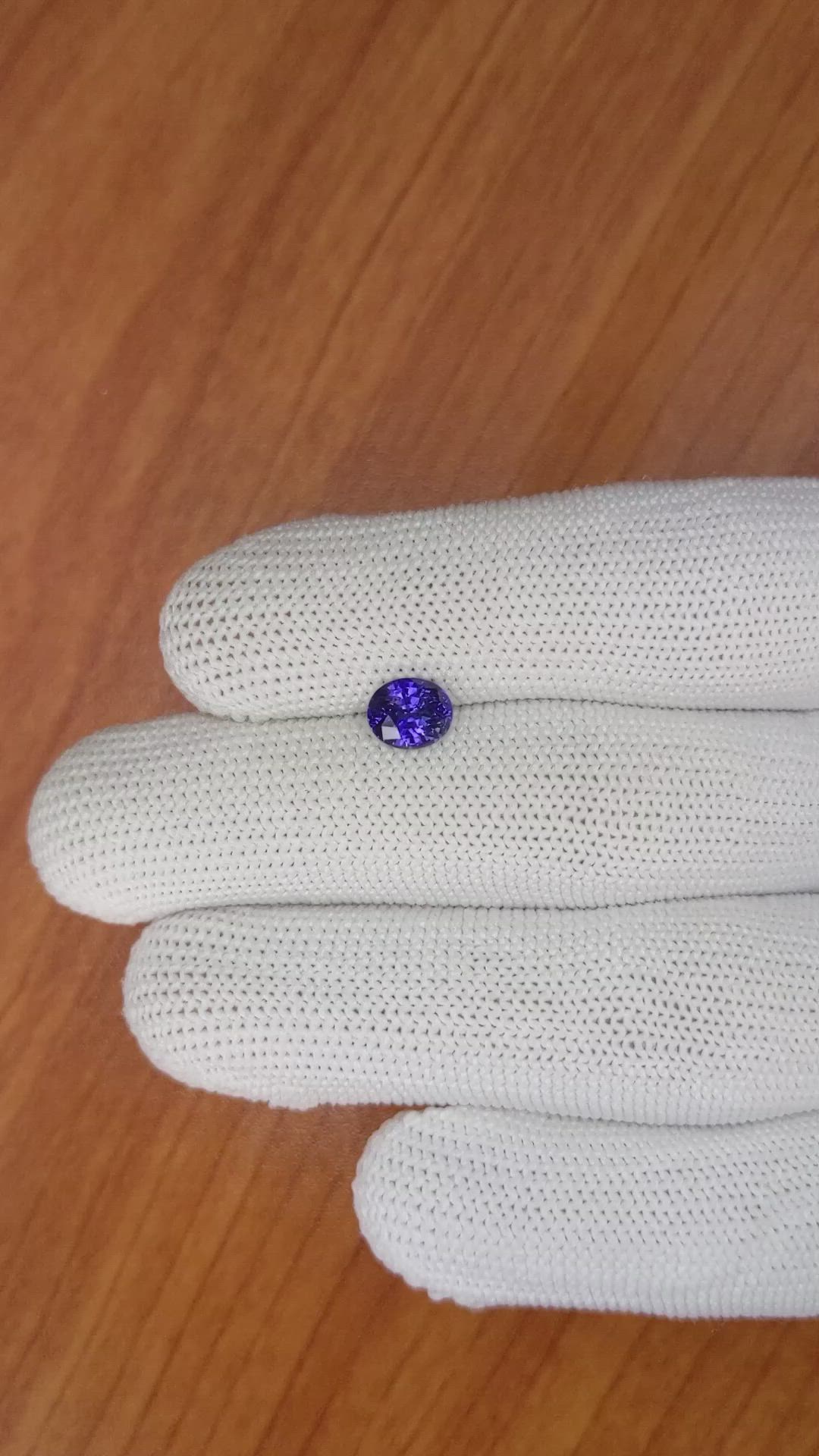 1.29 Ct. Color Change Sapphire from Ceylon (Sri Lanka) Size Video