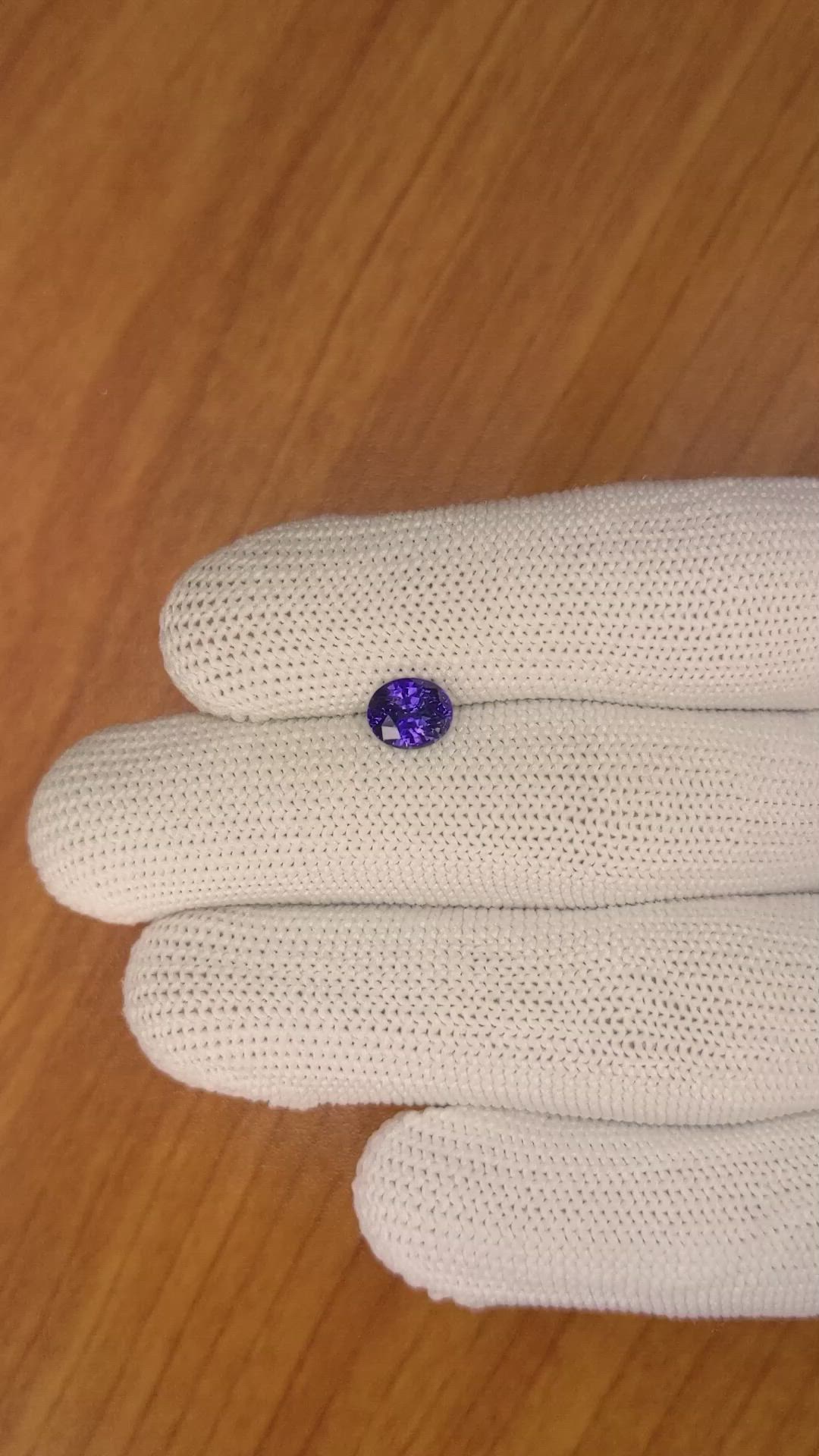 1.29 Ct. Color Change Sapphire from Ceylon (Sri Lanka) Size Video