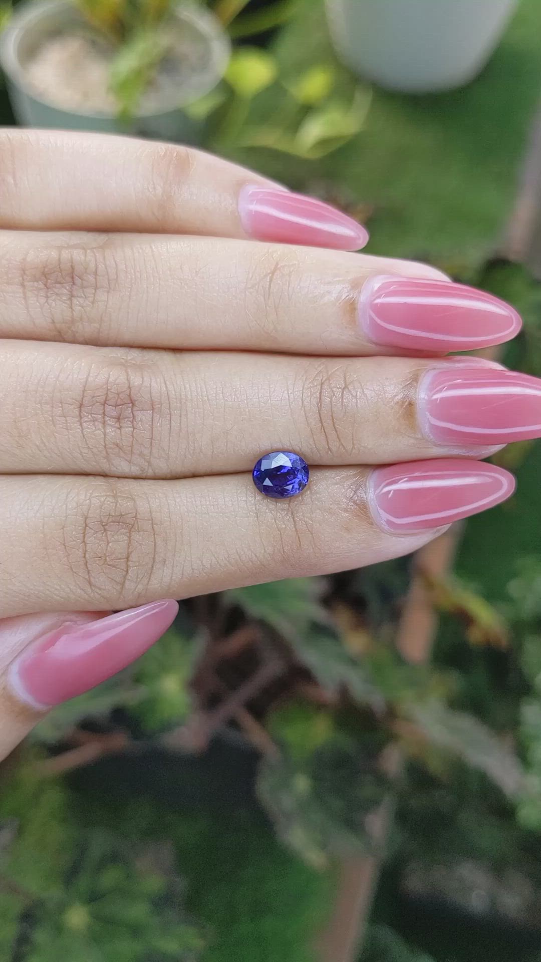 1.29 Ct. Color Change Sapphire from Ceylon (Sri Lanka) Size Video