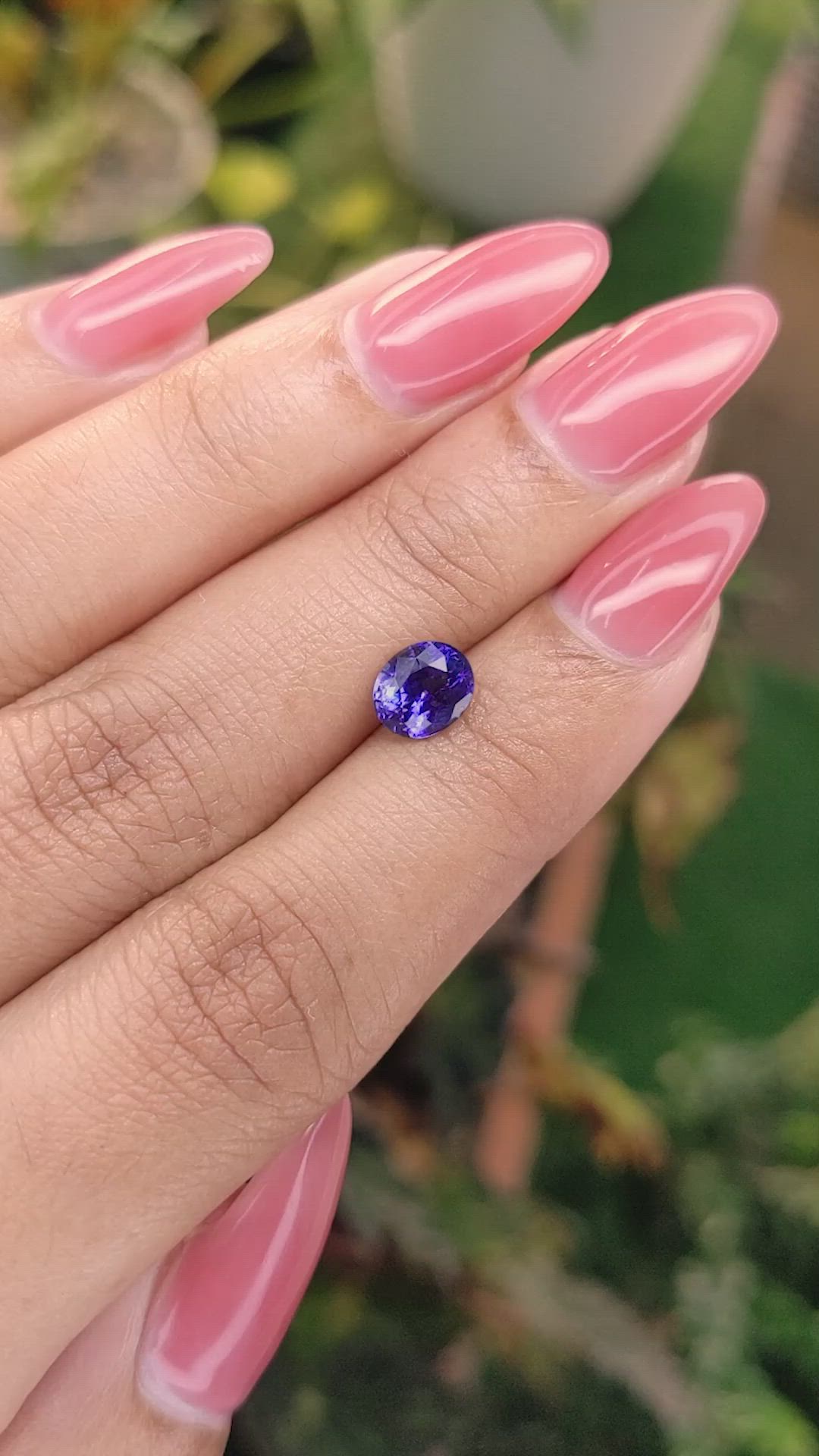 1.29 Ct. Color Change Sapphire from Ceylon (Sri Lanka) Size Video
