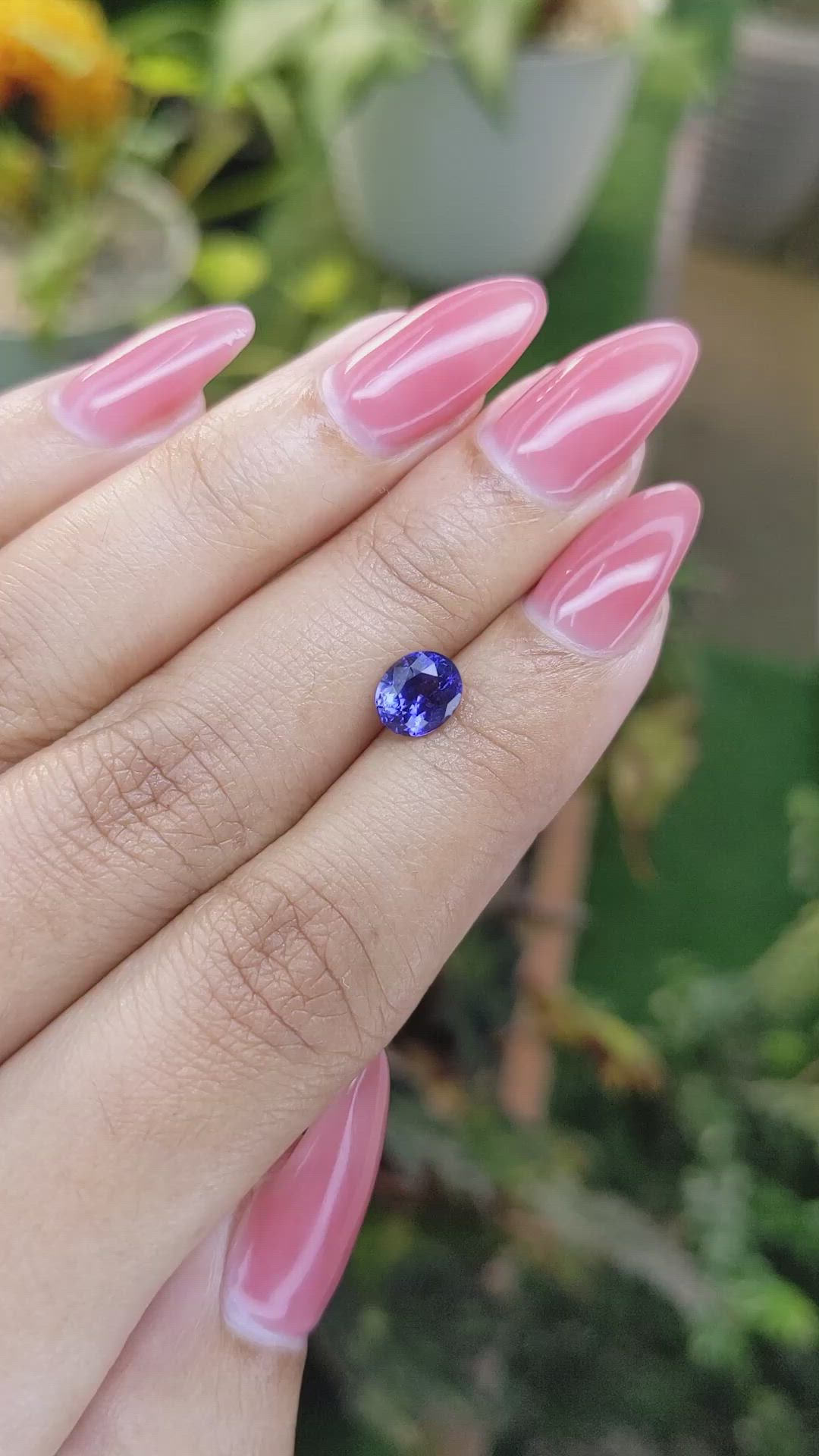 1.29 Ct. Color Change Sapphire from Ceylon (Sri Lanka) Size Video
