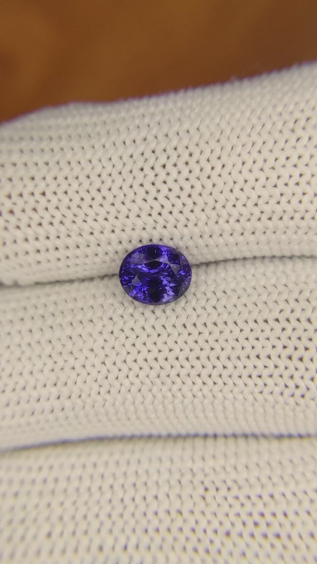 1.29 Ct. Color Change Sapphire from Ceylon (Sri Lanka) Size Video
