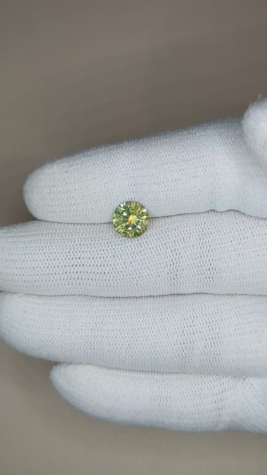 1.96 Ct. Bi Color Sapphire from Montana Size Video