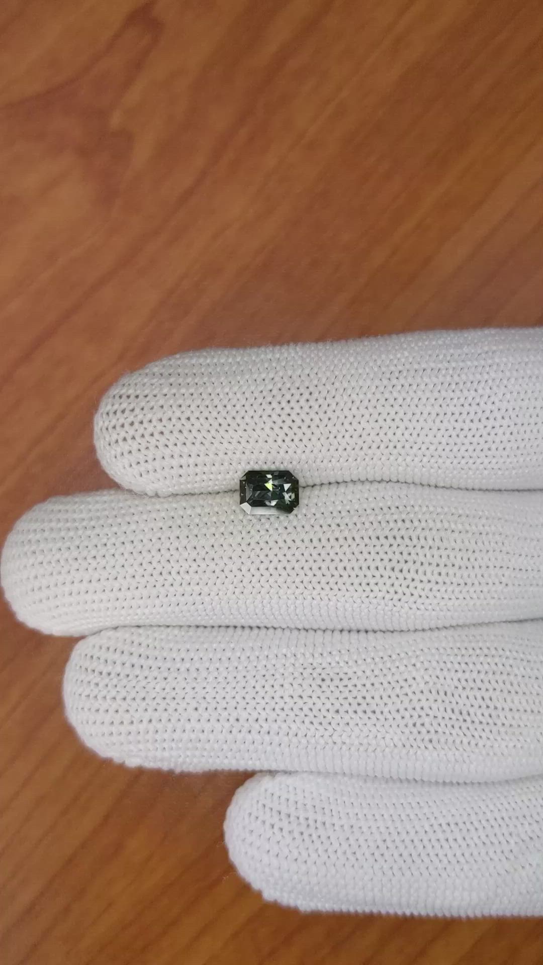 1.17 Ct. Green Sapphire from Madagascar Size Video
