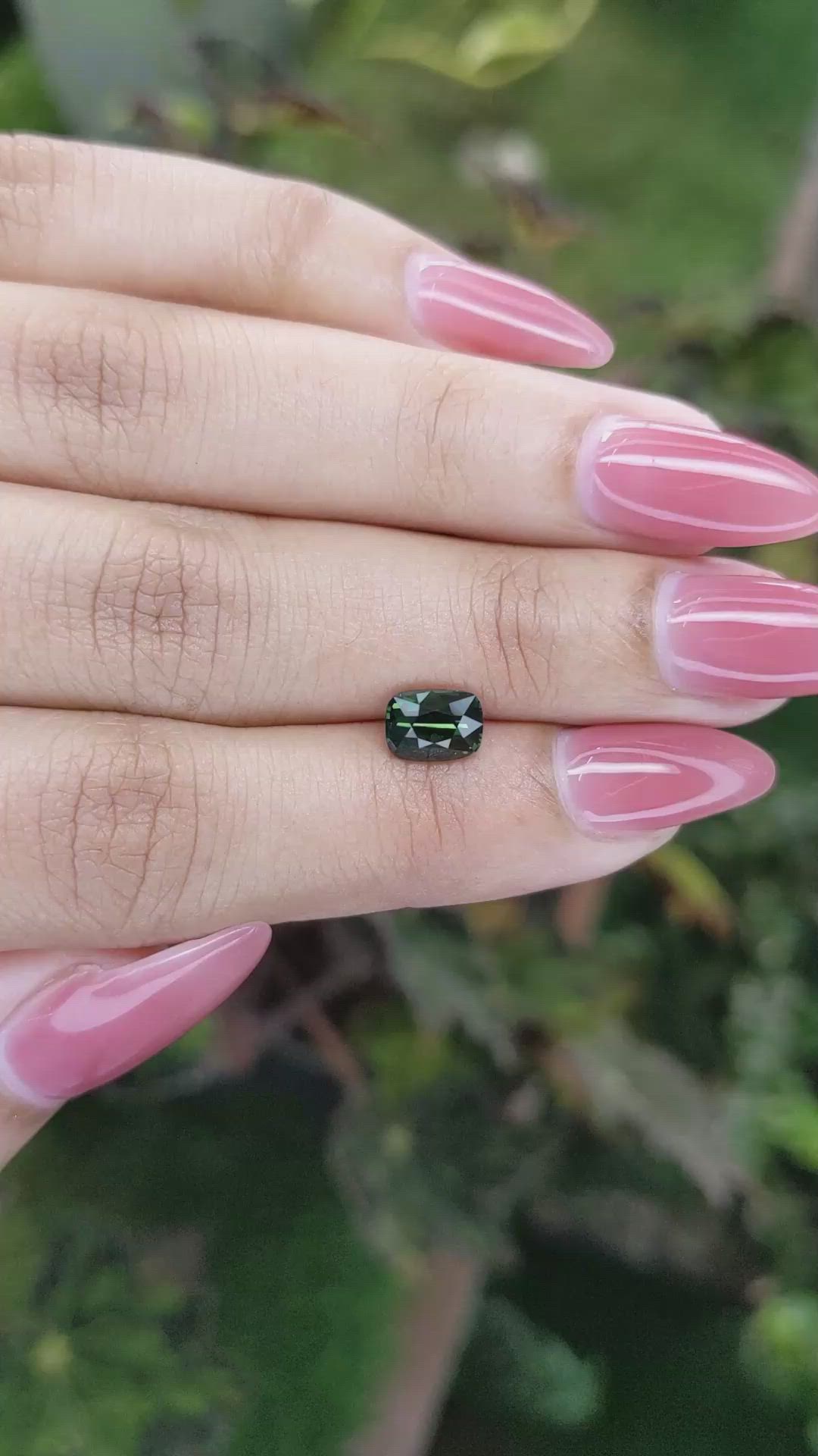 1.50 Ct. Green Sapphire from Madagascar Size Video