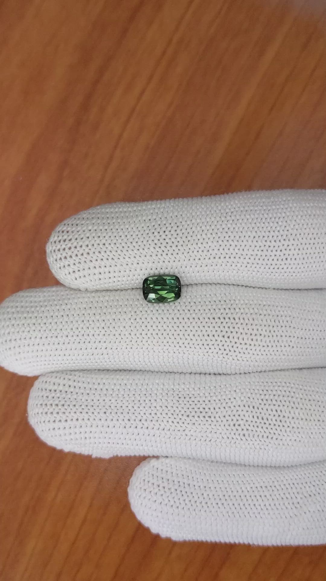 1.50 Ct. Green Sapphire from Madagascar Size Video