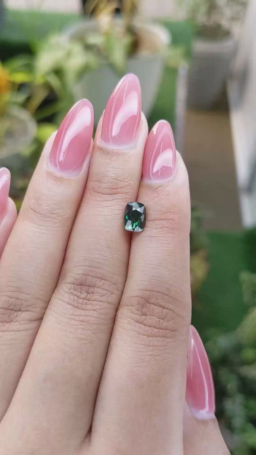 1.50 Ct. Green Sapphire from Madagascar Size Video
