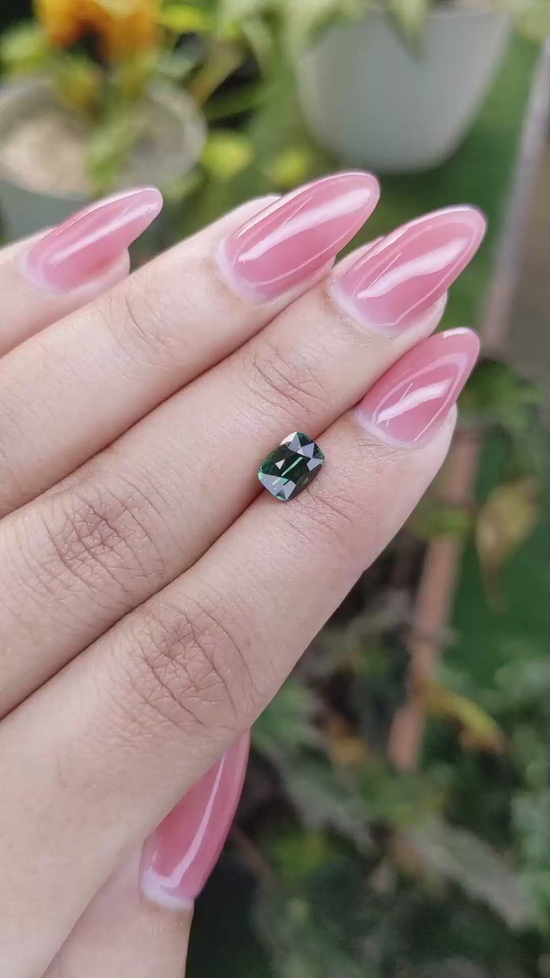 1.50 Ct. Green Sapphire from Madagascar Size Video