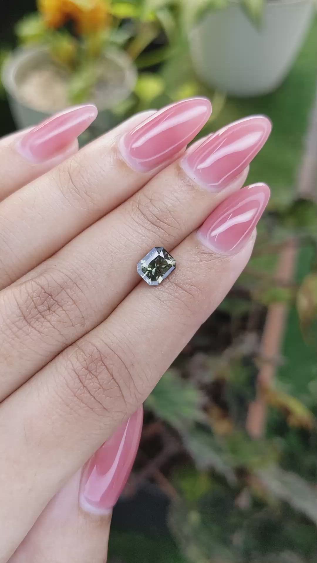 1.50 Ct. Yellowish Green Sapphire from Madagascar Size Video