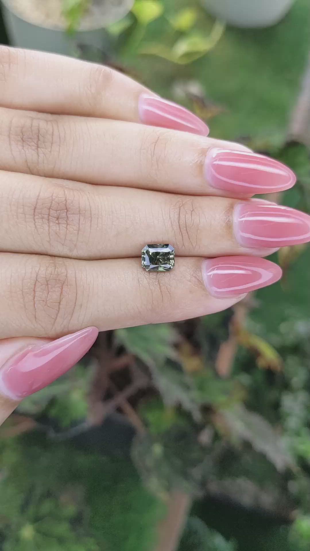 1.50 Ct. Yellowish Green Sapphire from Madagascar Size Video