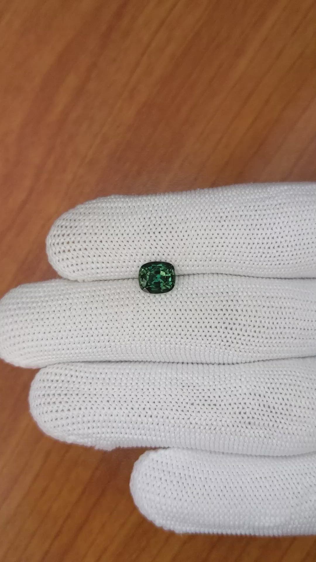 1.38 Ct. Green Sapphire from Madagascar Size Video