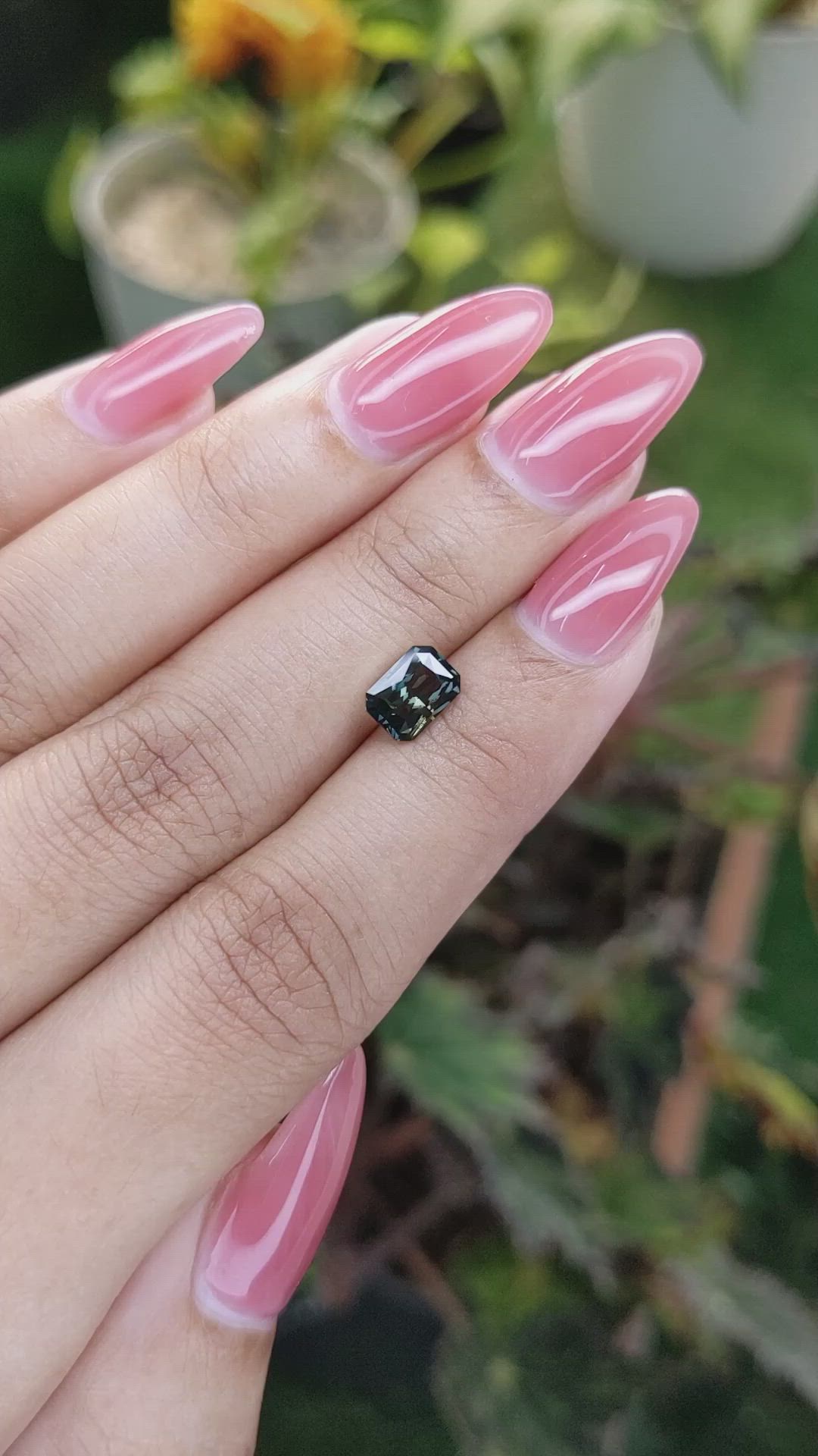 1.20 Ct. Green Sapphire from Madagascar Size Video