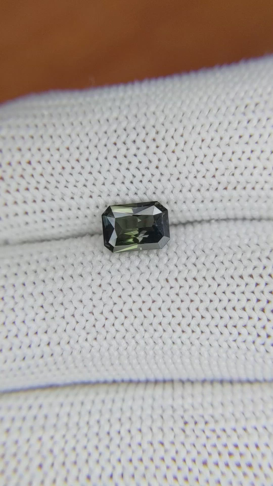 1.20 Ct. Green Sapphire from Madagascar Size Video