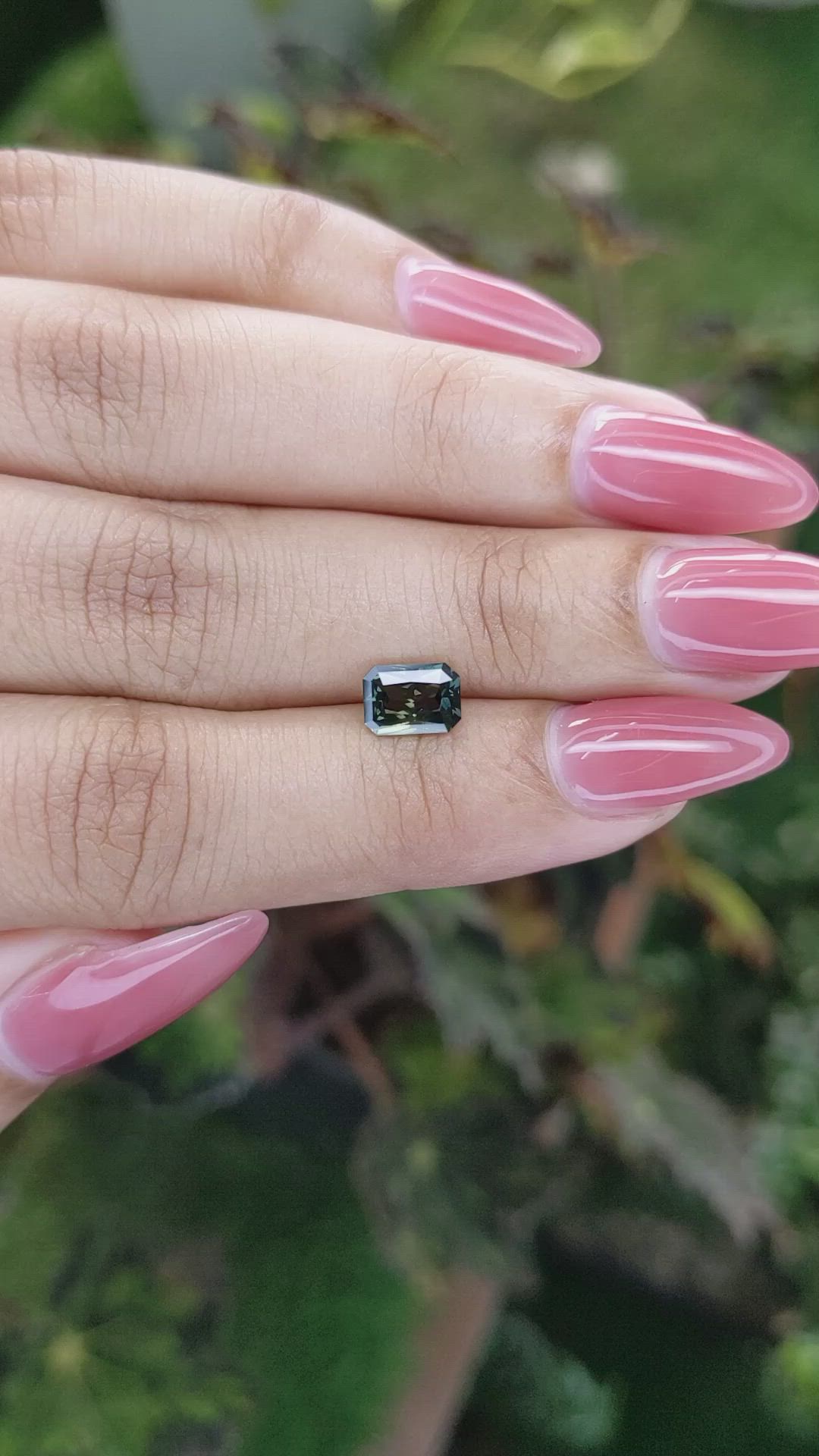 1.20 Ct. Green Sapphire from Madagascar Size Video
