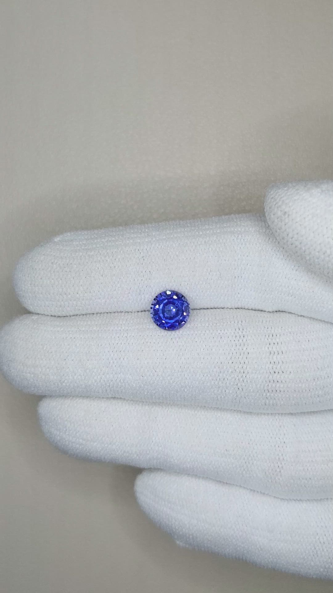 1.29 Ct. Blue Sapphire from Ceylon (Sri Lanka) Size Video