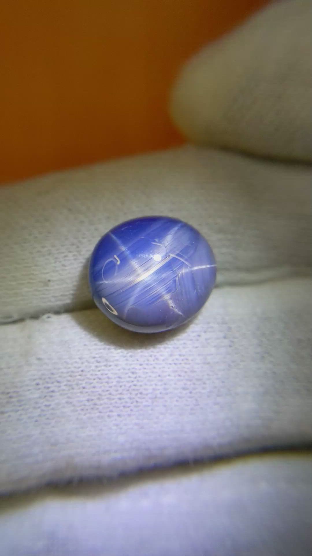 12.58 Ct. Blue Star Sapphire from Burma (Myanmar) Size Video