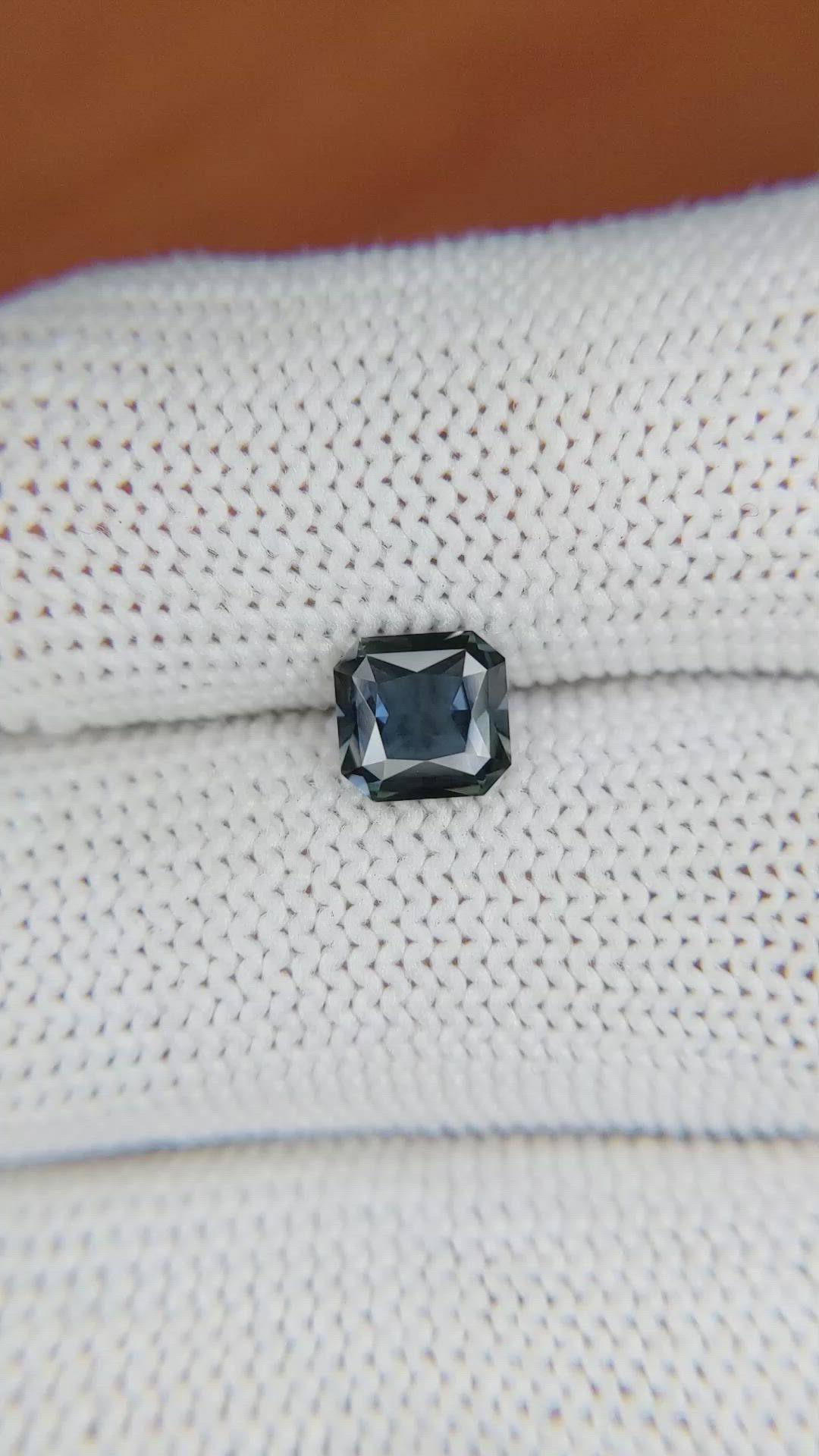 1.00 Ct. Greenish Blue Sapphire from Madagascar Size Video