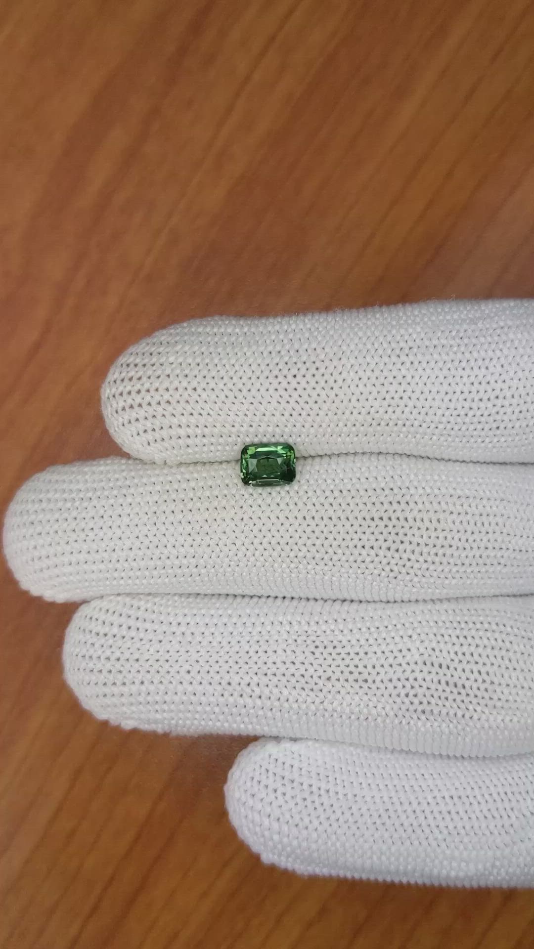 1.08 Ct. Green Sapphire from Madagascar Size Video