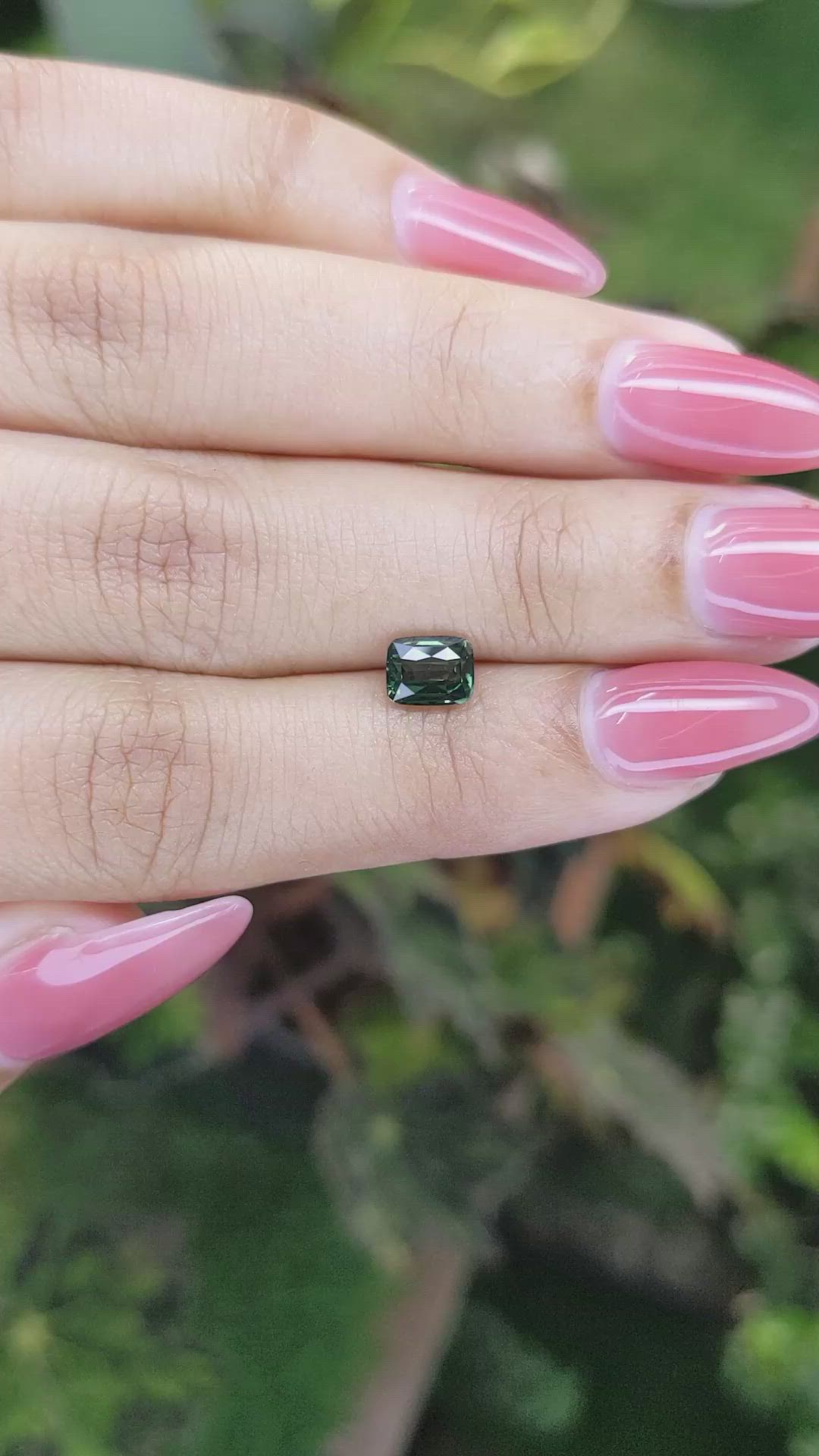 1.08 Ct. Green Sapphire from Madagascar Size Video