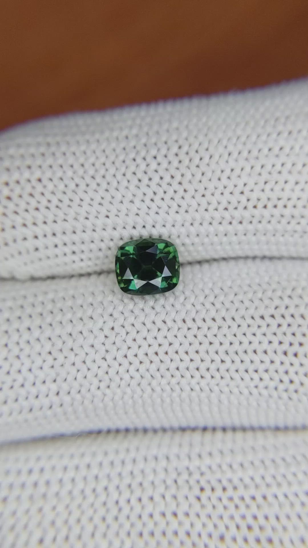 1.33 Ct. Green Sapphire from Madagascar Size Video