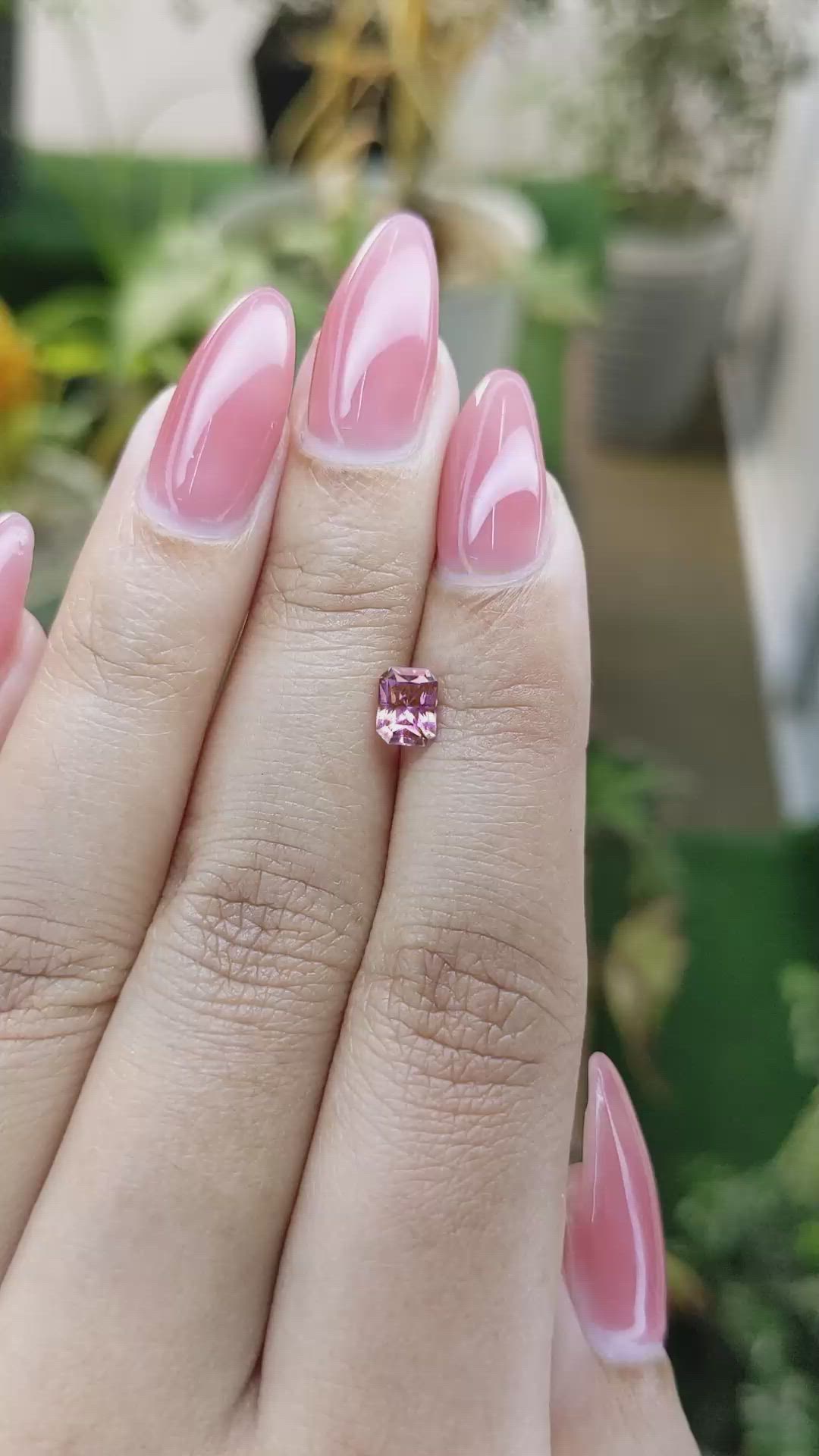 0.86 Ct. Pink Sapphire from Ceylon (Sri Lanka) Size Video