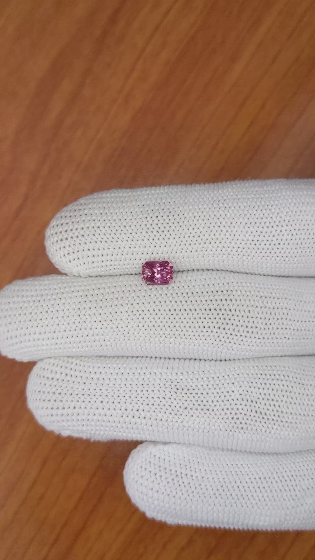 0.86 Ct. Pink Sapphire from Ceylon (Sri Lanka) Size Video