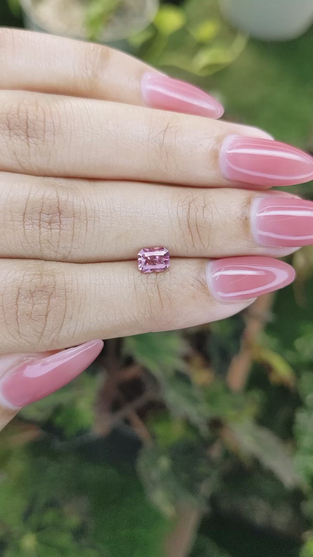 0.86 Ct. Pink Sapphire from Ceylon (Sri Lanka) Size Video