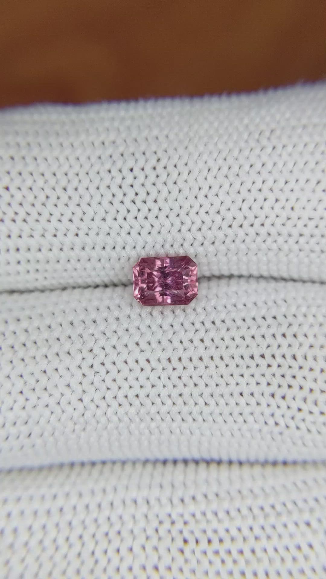 0.86 Ct. Pink Sapphire from Ceylon (Sri Lanka) Size Video