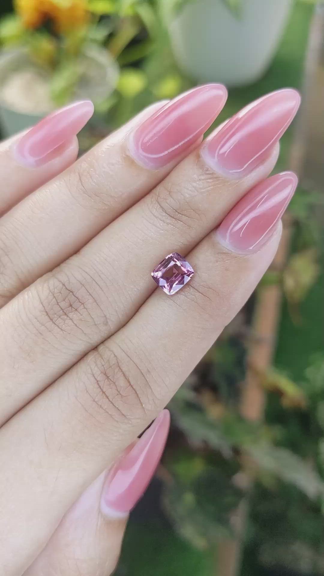 1.47 Ct. Pink Sapphire from Ceylon (Sri Lanka) Size Video