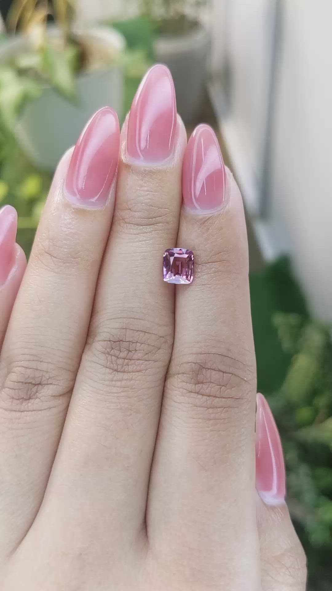 1.47 Ct. Pink Sapphire from Ceylon (Sri Lanka) Size Video