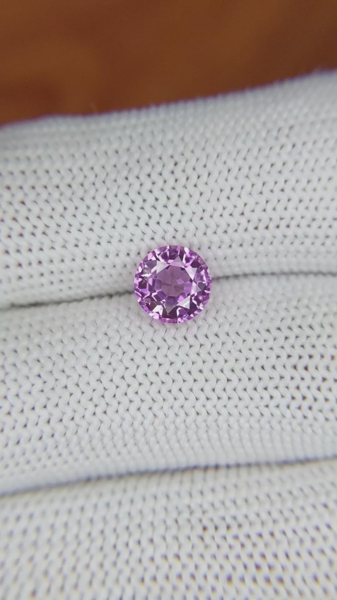 1.50 Ct. Pinkish Purple Sapphire from Ceylon (Sri Lanka) Size Video