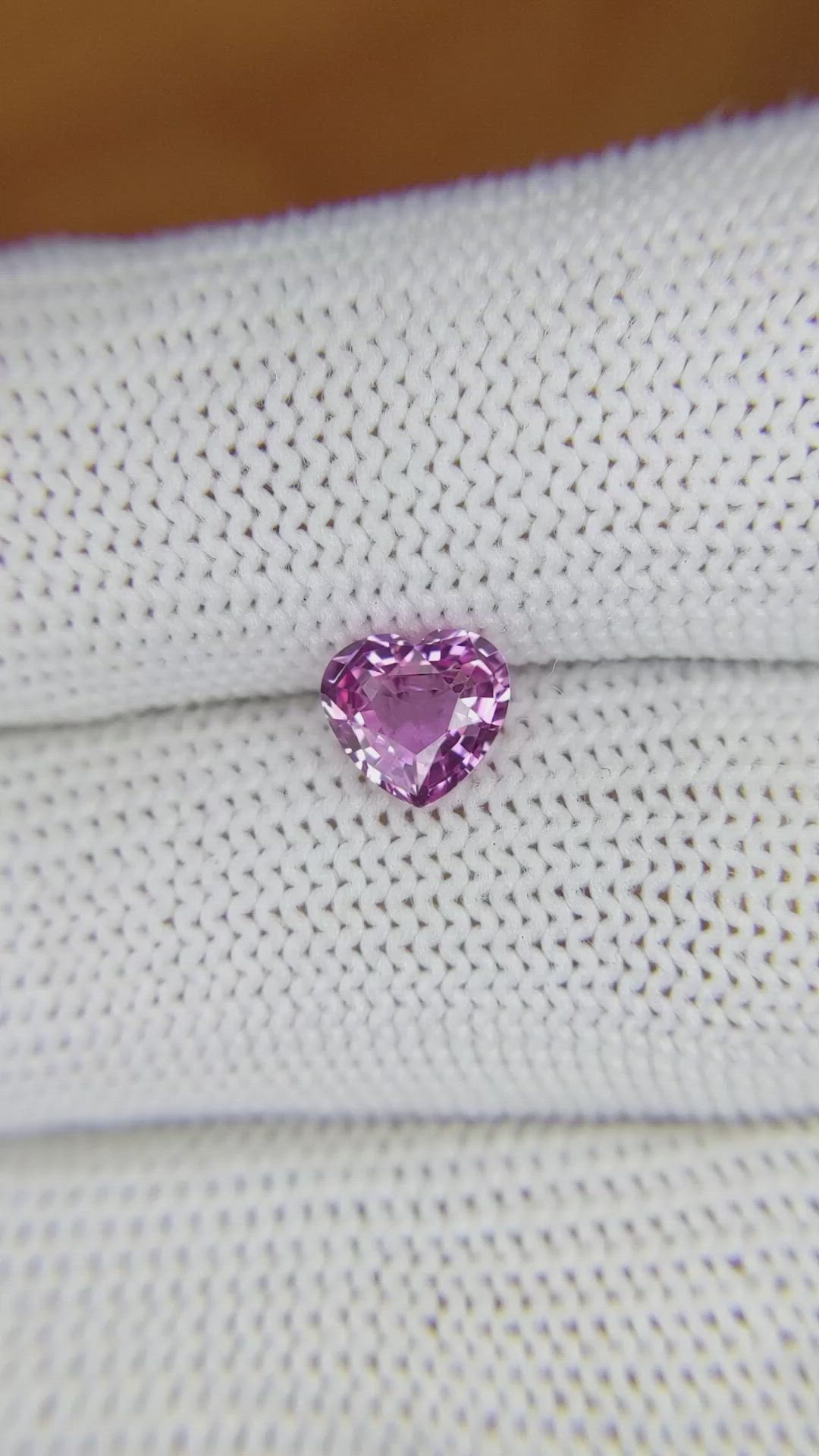 1.11 Ct. Purplish Pink Sapphire from Ceylon (Sri Lanka) Size Video
