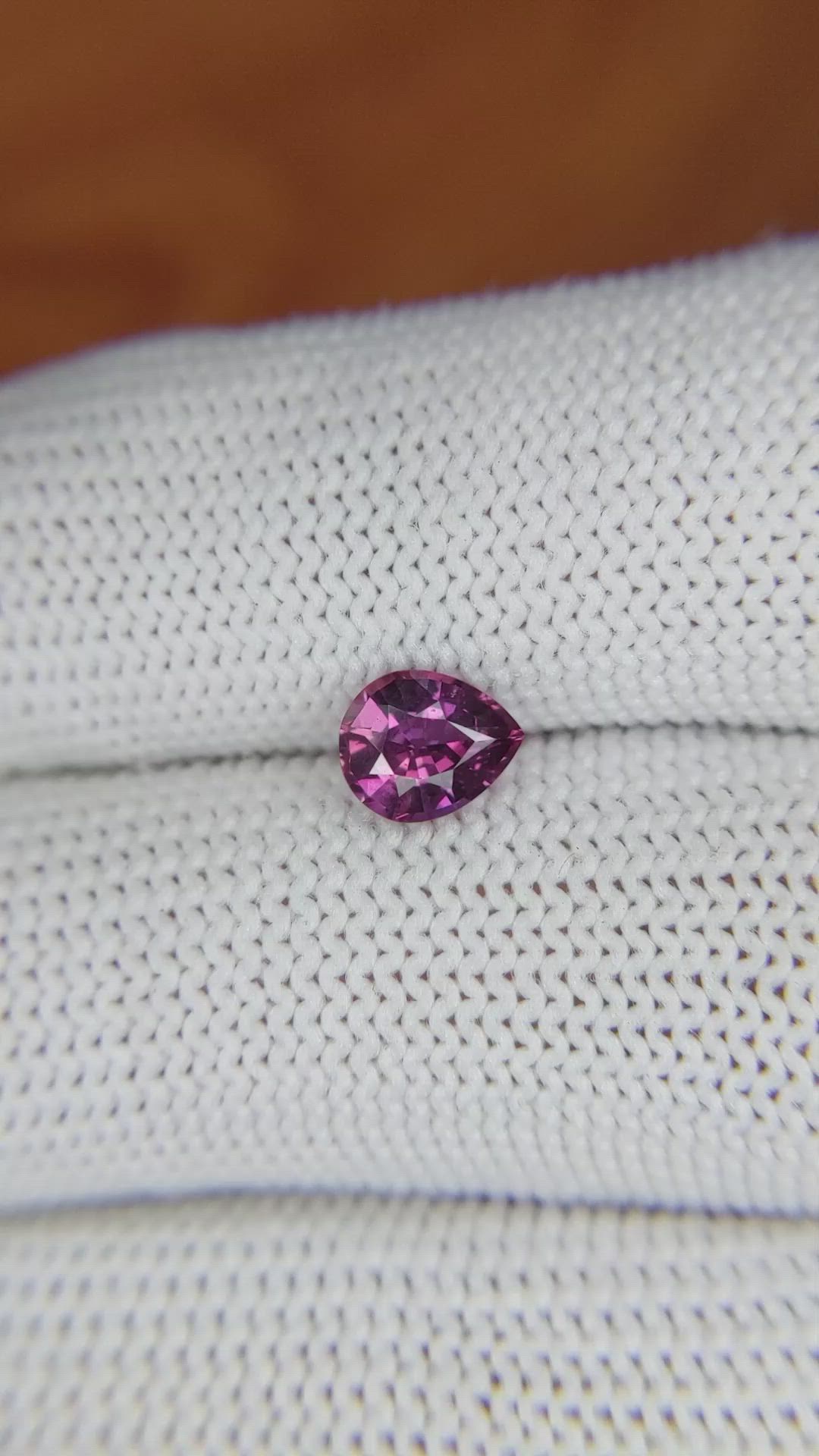 0.94 Ct. Pink Sapphire from Ceylon (Sri Lanka) Size Video