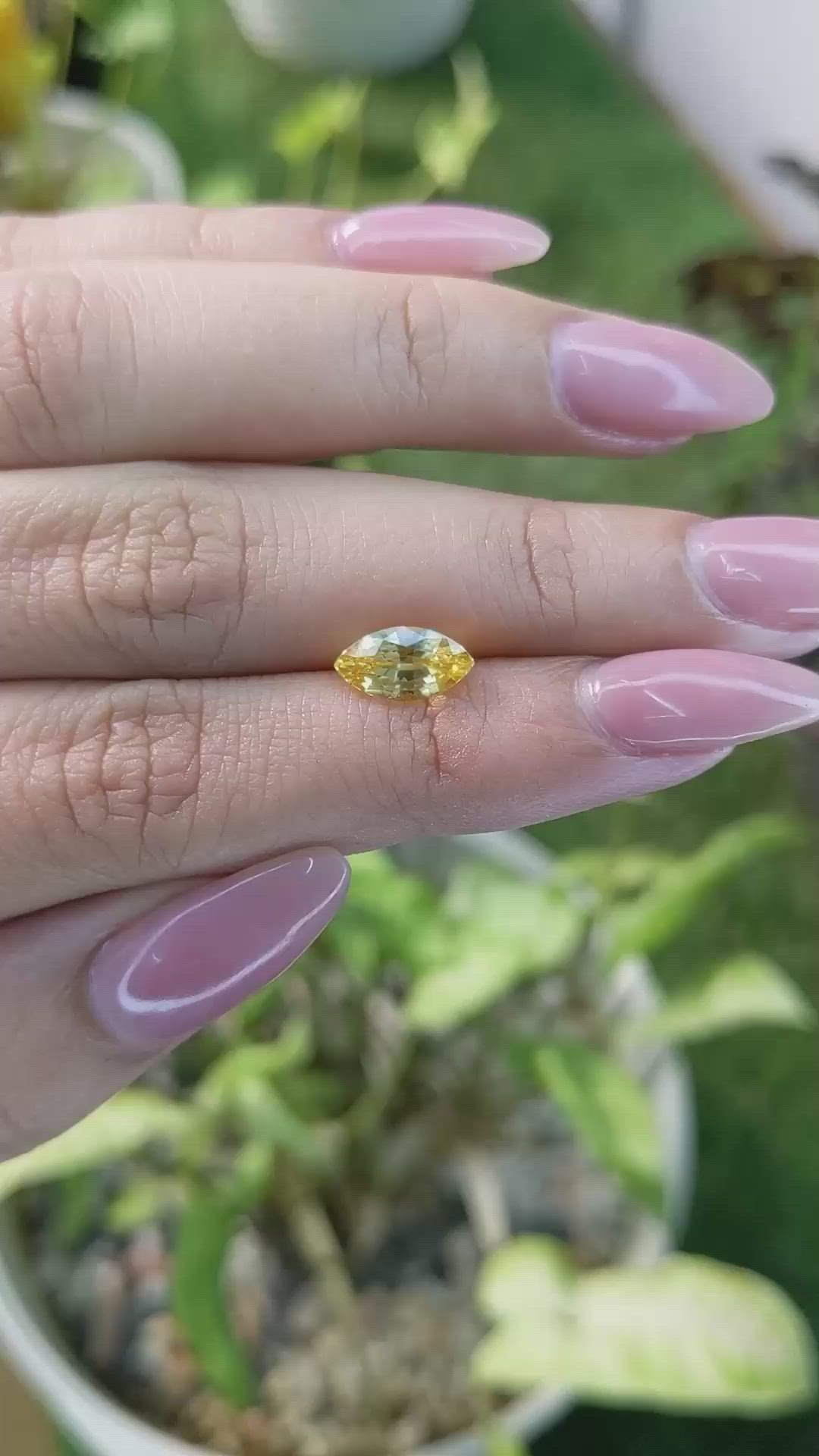 1.82 Ct. Yellow Sapphire from Ceylon (Sri Lanka) Size Video