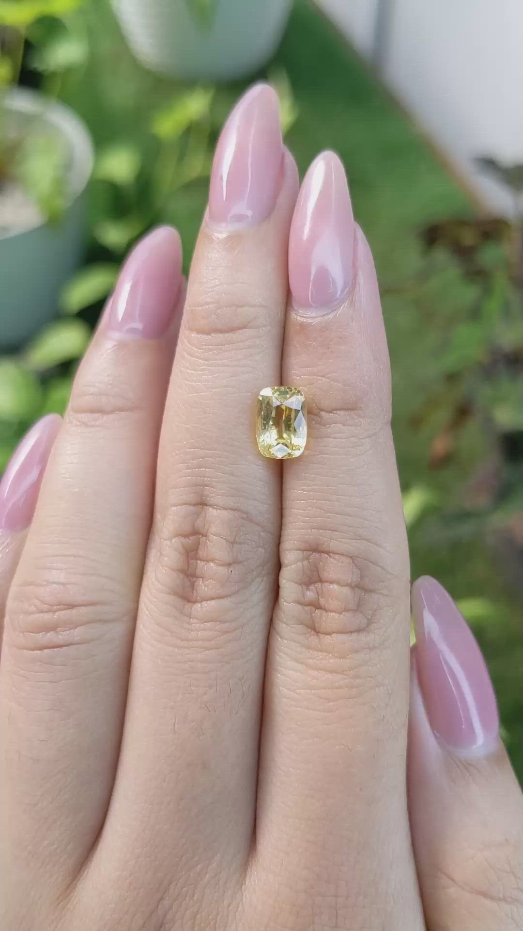 2.54 Ct. Yellow Sapphire from Ceylon (Sri Lanka) Size Video