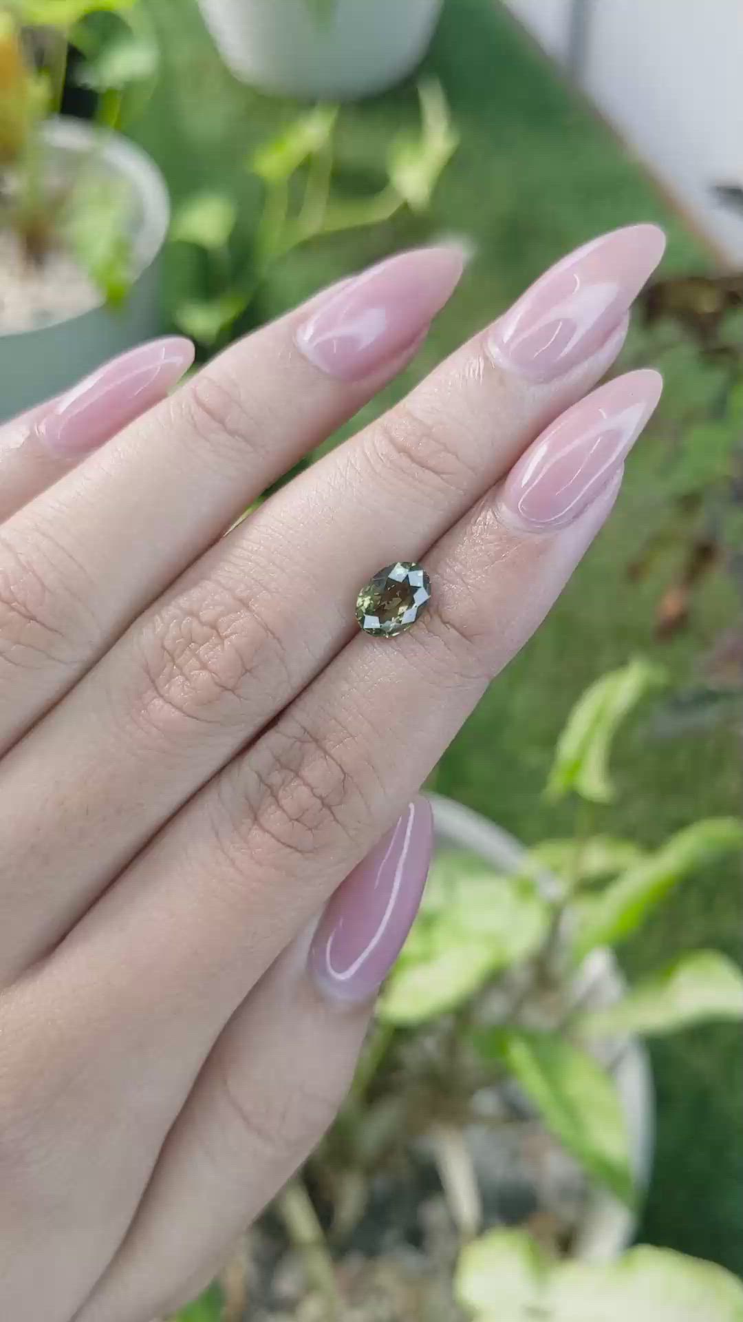 1.56 Ct. Color Change Sapphire from Ceylon (Sri Lanka) Size Video