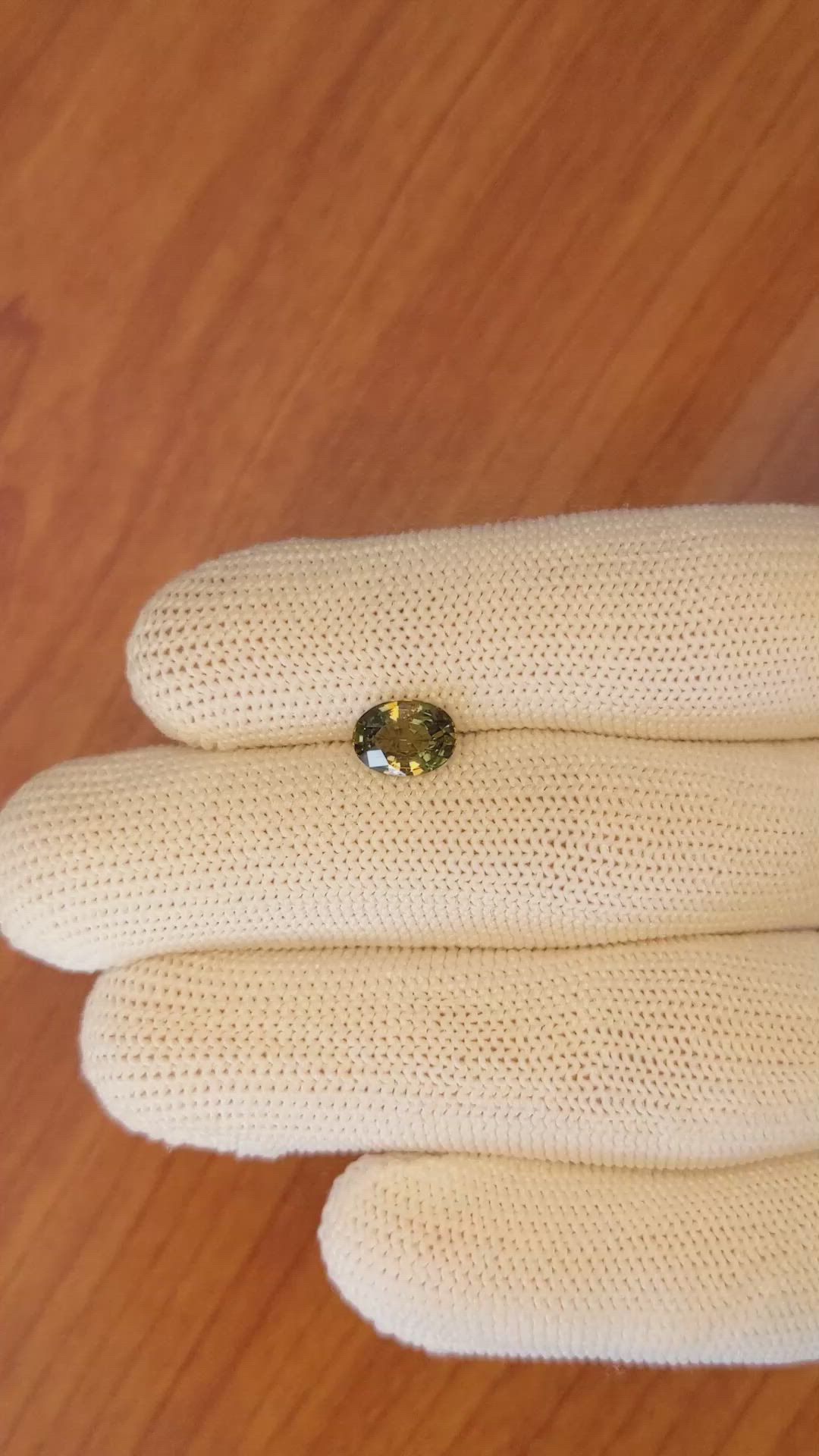 1.56 Ct. Color Change Sapphire from Ceylon (Sri Lanka) Size Video