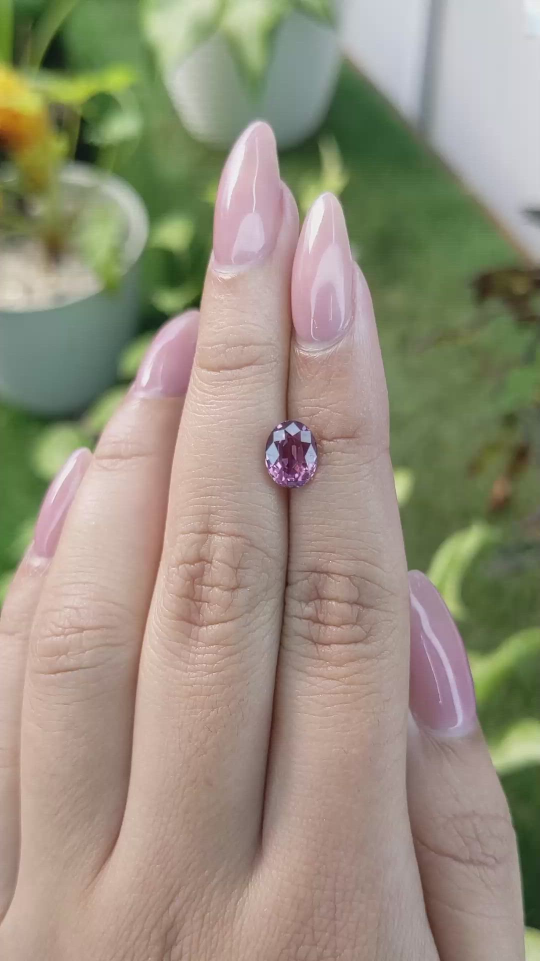 2.07 Ct. Pinkish Brown Sapphire from Ceylon (Sri Lanka) Size Video