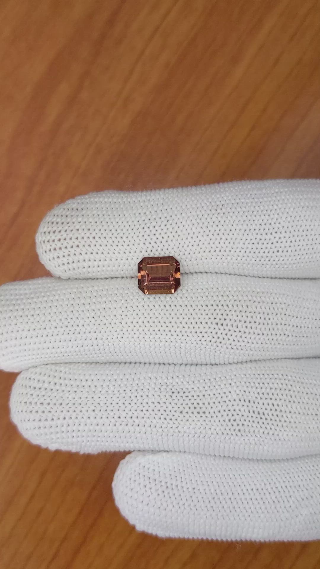 1.77 Ct. Orangish Brown Sapphire from Ceylon (Sri Lanka) Size Video